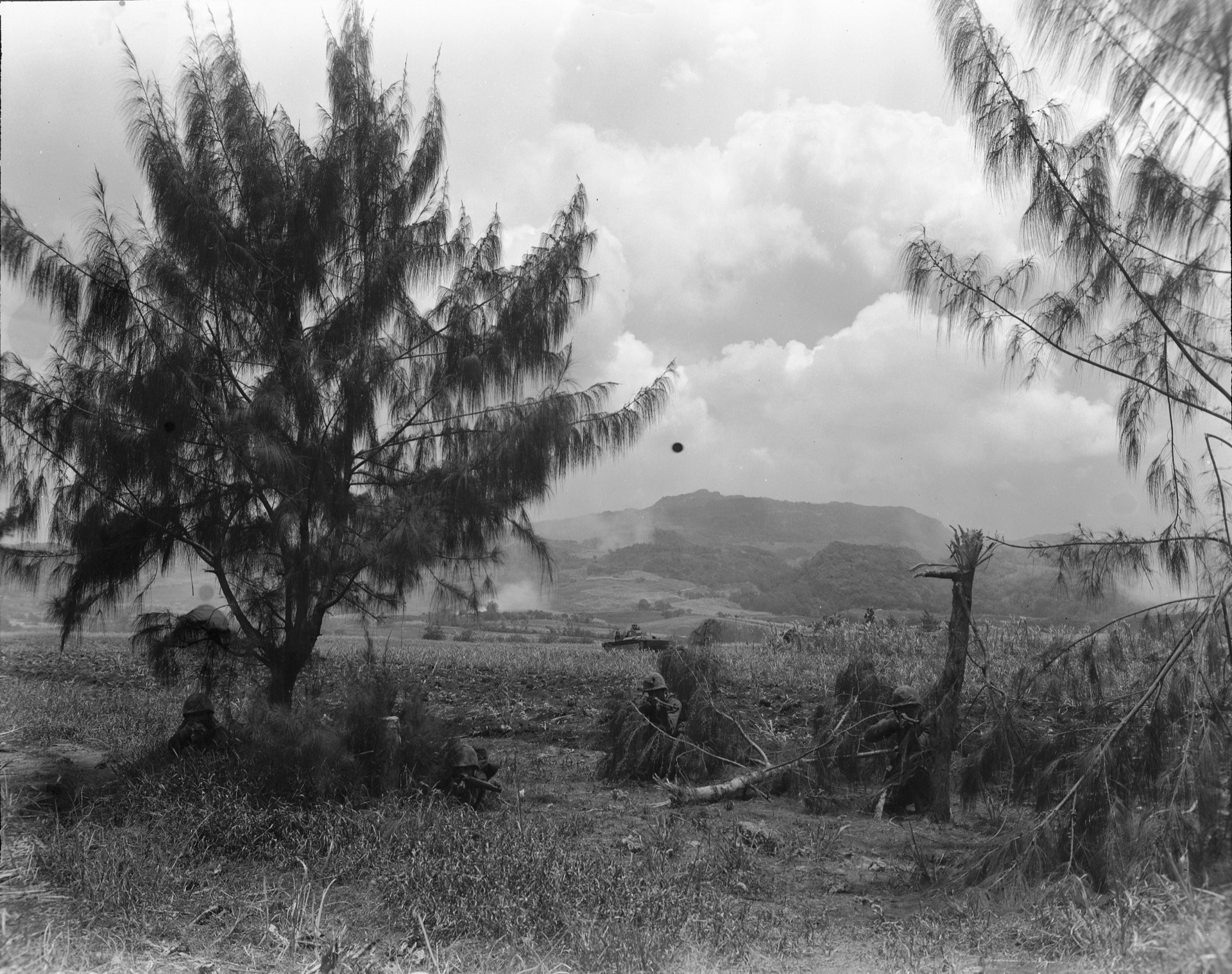 U.S. Marines on Saipan, 1944